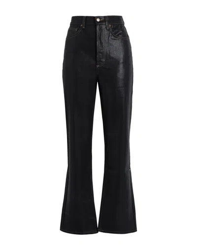 Topshop Woman Denim Pants Black Size 32w-30l Cotton