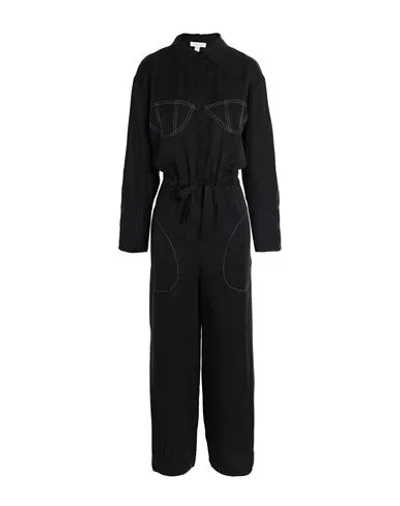 Topshop Woman Jumpsuit Black Size 0 Lyocell
