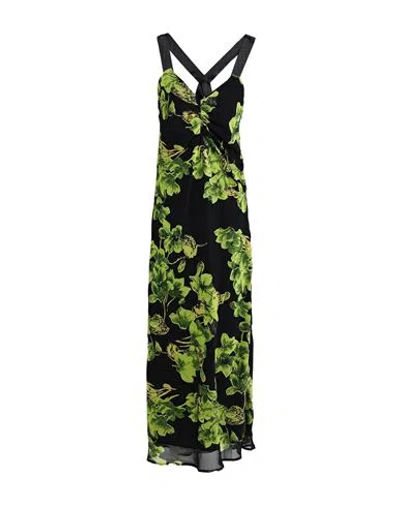 Topshop Woman Long Dress Black Size 0 Polyester
