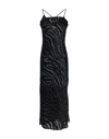Topshop Long Dresses In Black