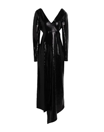 Topshop Long Dresses In Black