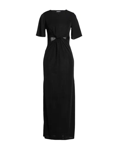 Topshop Long Dresses In Black