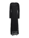Topshop Woman Maxi Dress Black Size L Nylon, Elastane In Black
