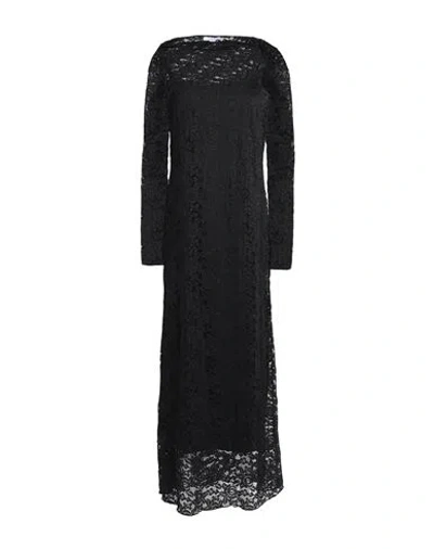 Topshop Woman Maxi Dress Black Size L Nylon, Elastane