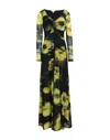 Topshop Long Dresses In Black