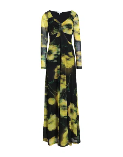 Topshop Long Dresses In Black