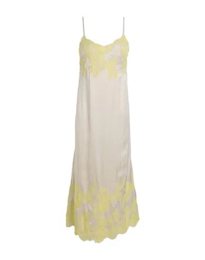 Topshop Lace Trim Cotton Poplin Sundress In Yellow