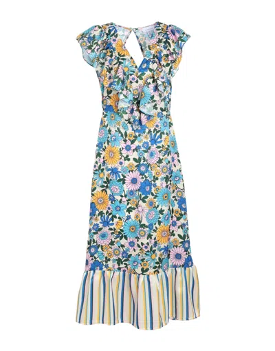 Topshop Midi Dresses In White