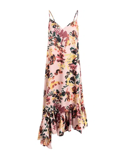 Topshop Midi Dresses In Beige