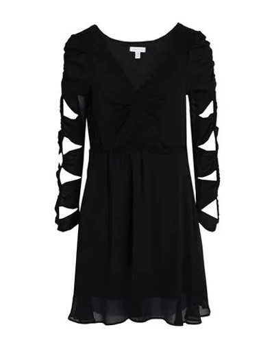 Topshop Woman Short Dress Black Size 2 Polyester