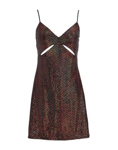 Topshop Short Dresses In Black
