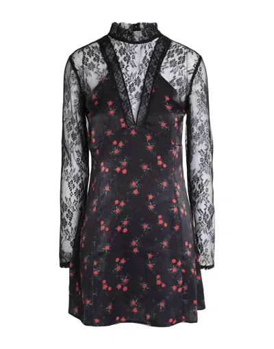 Topshop Short Dresses In Black