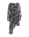 Topshop Woman Short Dress Black Size 0 Polyester In Black
