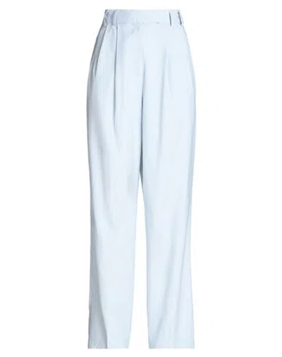 Topshop Woman Pants Sky Blue Size 10 Polyester, Viscose, Elastane