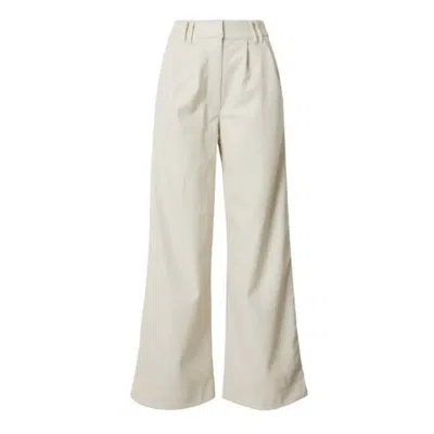 Topshop Women's High Waist Wide Leg Pants In Cream In White