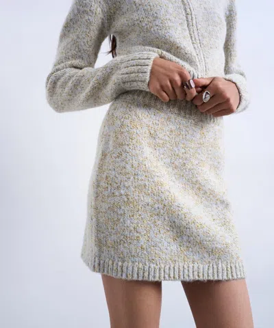 Topshop Women's Knitted Heavy Twist Yarn Mini Skirt In Multi