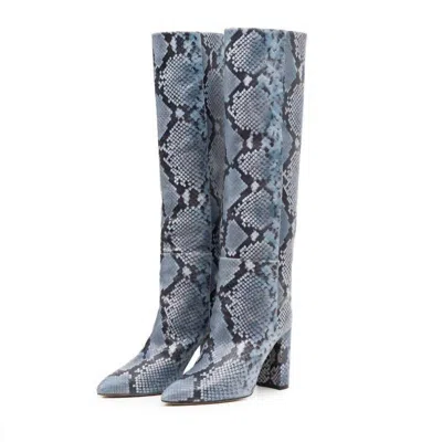 Toral Alta Boots In Brown Animal Print In Grey