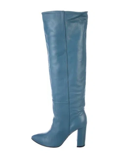 Pre-owned Toral Leather Boots In Blue