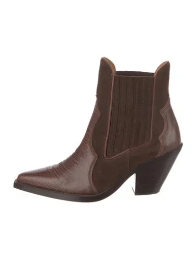 Pre-owned Toral Suede Chelsea Boots In Brown