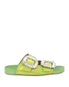 Toral Woman Sandals Green Size 6 Leather