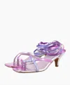 Toral Women's Metallic Sandal In Mauve In Multi
