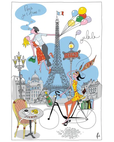 Torchons & Bouchons Torchons Et Bouchons Paris Girl Tea Towels (set Of 2)