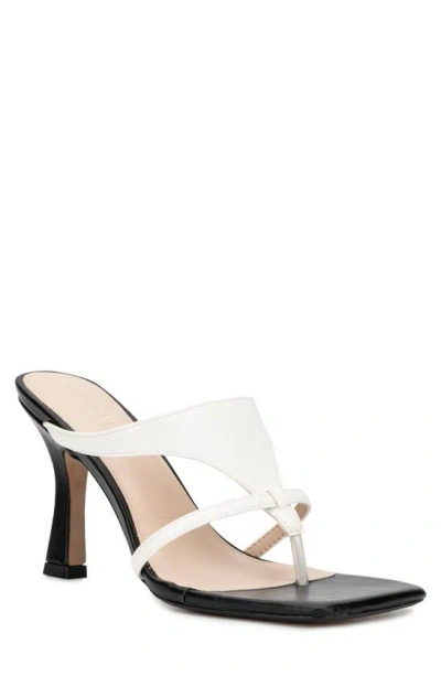Torgeis Aconite Heeled Thong Sandal In White