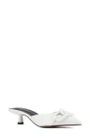 Torgeis Agustina Kitten Heel Mule In White