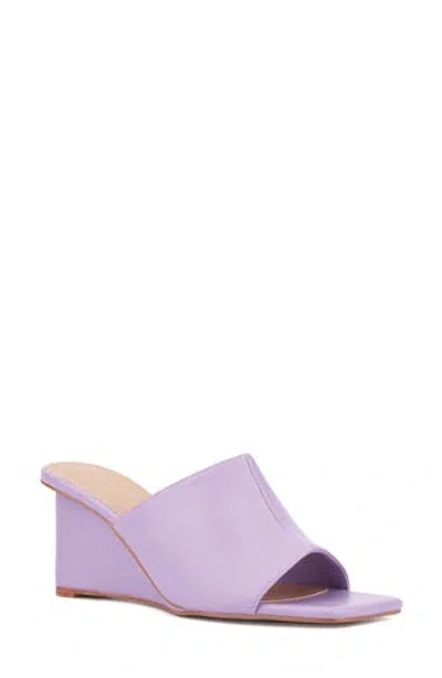 Torgeis Candie Wedge Sandal In Purple
