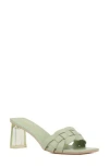 Torgeis Ela Woven Slide Sandal In Sage Green