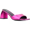 Torgeis Isadora Block Heel Slide Sandal In Pink