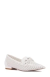 Torgeis Kalina Perforated Loafer In White