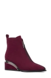 Torgeis Marion Wedge Ankle Boot In Burgundy