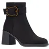 Torgeis Melody Buckle Ankle Boot In Black