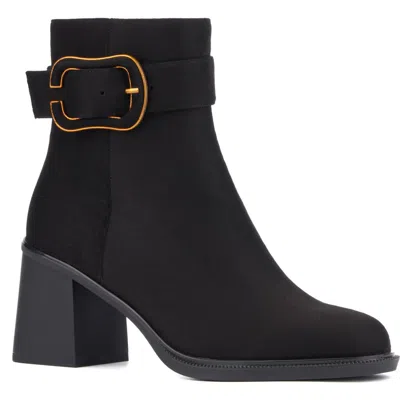 Torgeis Melody Buckle Ankle Boot In Black