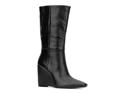 Torgeis Milan Wedge Boot In Black