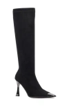 Torgeis Mixed Media Tall Boot In Black