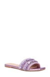 Torgeis Miya Crystal Embellished Slide Sandal