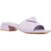 Torgeis Polyanna Block Heel Slide Sandal In Lilac
