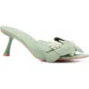 Torgeis Sierra Flower Slide Sandal In Sage Green