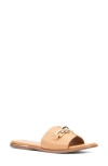 Torgeis Tabitha Chain Bit Slide Sandal In Tan