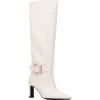 Torgeis Tall Belt Boot In Beige