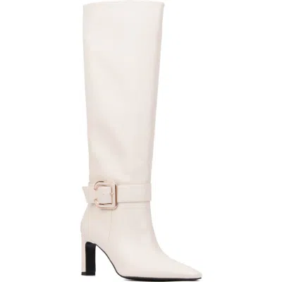 Torgeis Tall Belt Boot In Beige