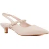 Torgeis Tamara Slingback Kitten Heel Pump In Beige