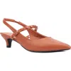 Torgeis Tamara Slingback Kitten Heel Pump In Brown