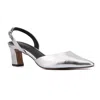 Torgeis Jacqueline Slingback Pump In Silver