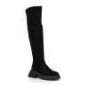 Torgeis Womens Alfie Block Heel Over The Knee Boots In Black