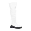 Torgeis Womens Alfie Block Heel Over The Knee Boots In White