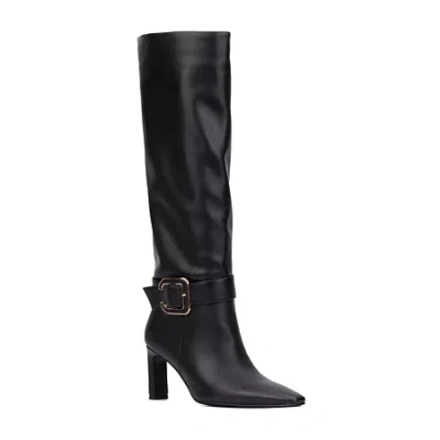 Torgeis Womens Carlotta Stiletto Heel Dress Boots In Black