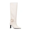 Torgeis Womens Carlotta Stiletto Heel Dress Boots In White